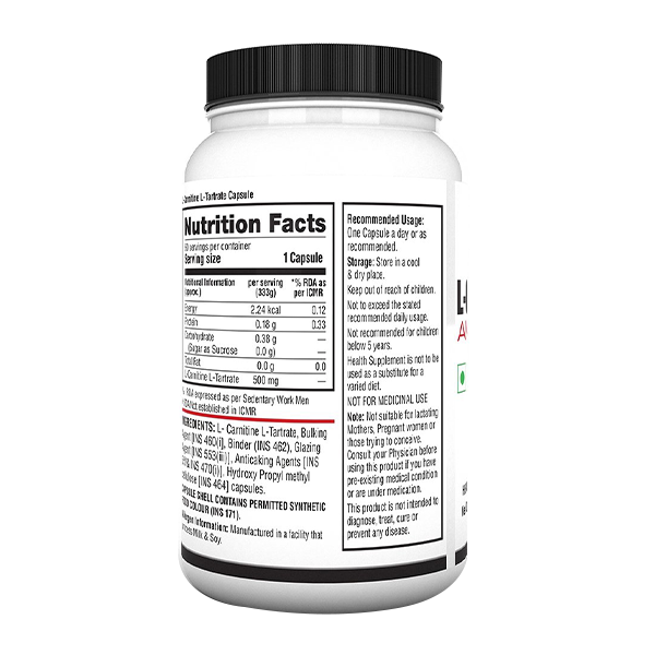 nutrition facts of Labrada L Carnitine